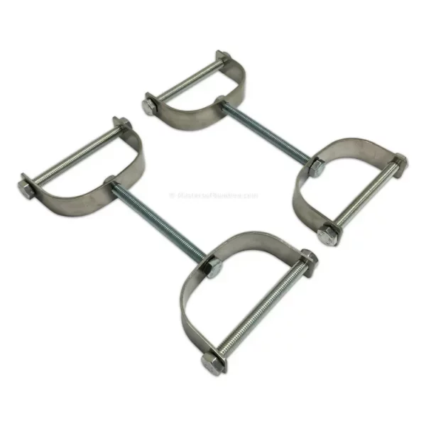 RVS montageset voor bamboe schuttingen - Afbeelding 2
