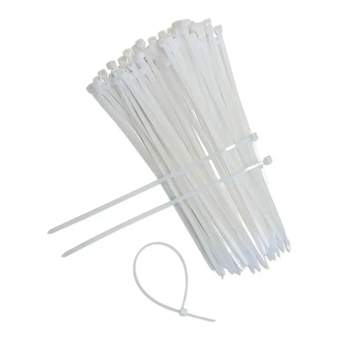 Witte Tiewraps 200 x 3,5 mm 100 stuks