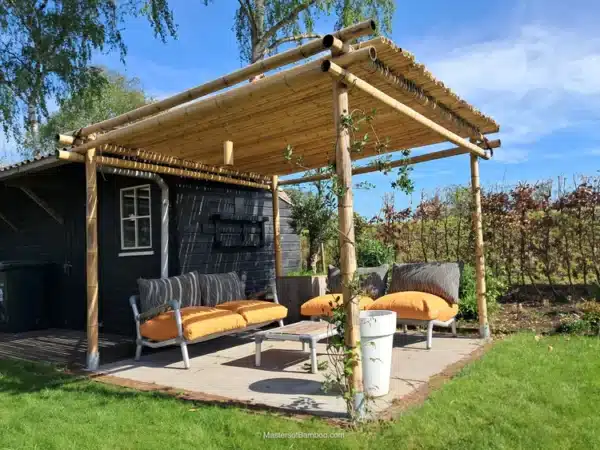 Bamboe Pergola Calima Naturel 500 x 600 cm - Afbeelding 4