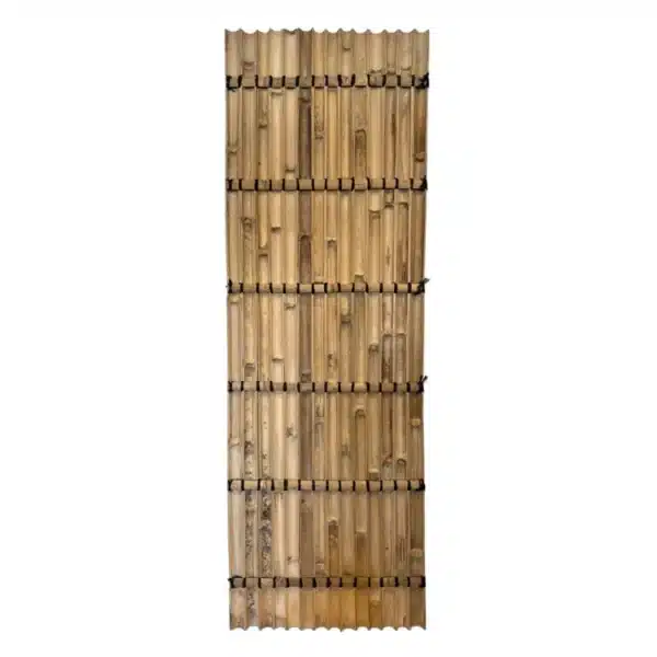 Bamboe Schutting Halfrond Naturel 90 x 270 cm - Afbeelding 3