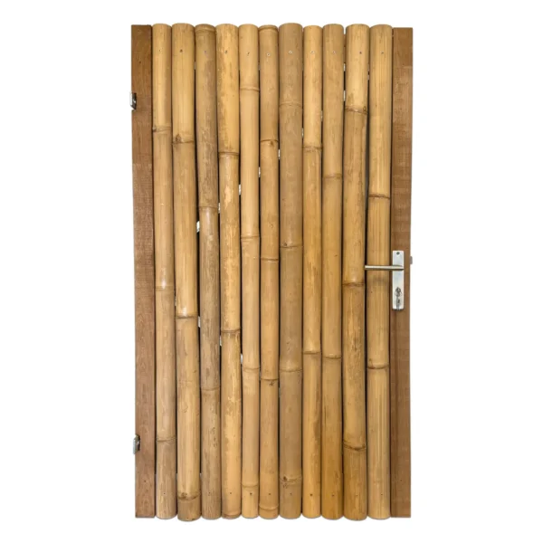 Bamboe Rechtsdraaiende Poortdeur Giant Naturel 100 x 180 cm - Afbeelding 2