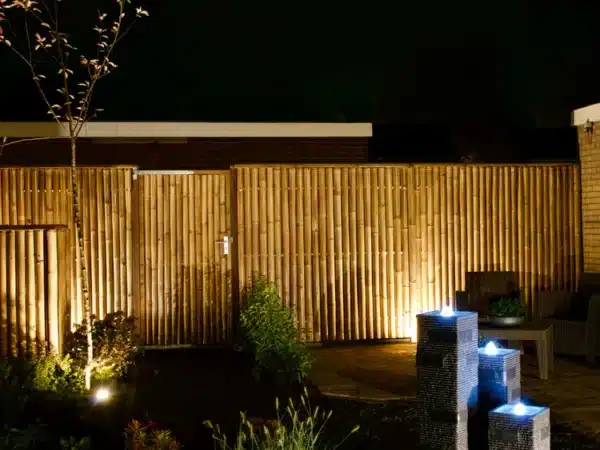 Bamboe Linksdraaiende Poortdeur Giant Naturel 100 x 200 cm - Afbeelding 4